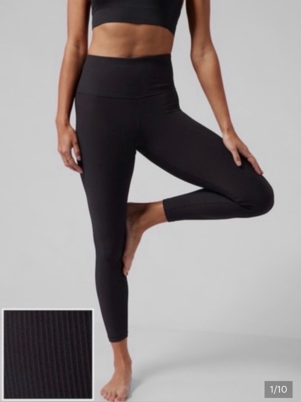 Athleta Black High-Waist Performance Leggings